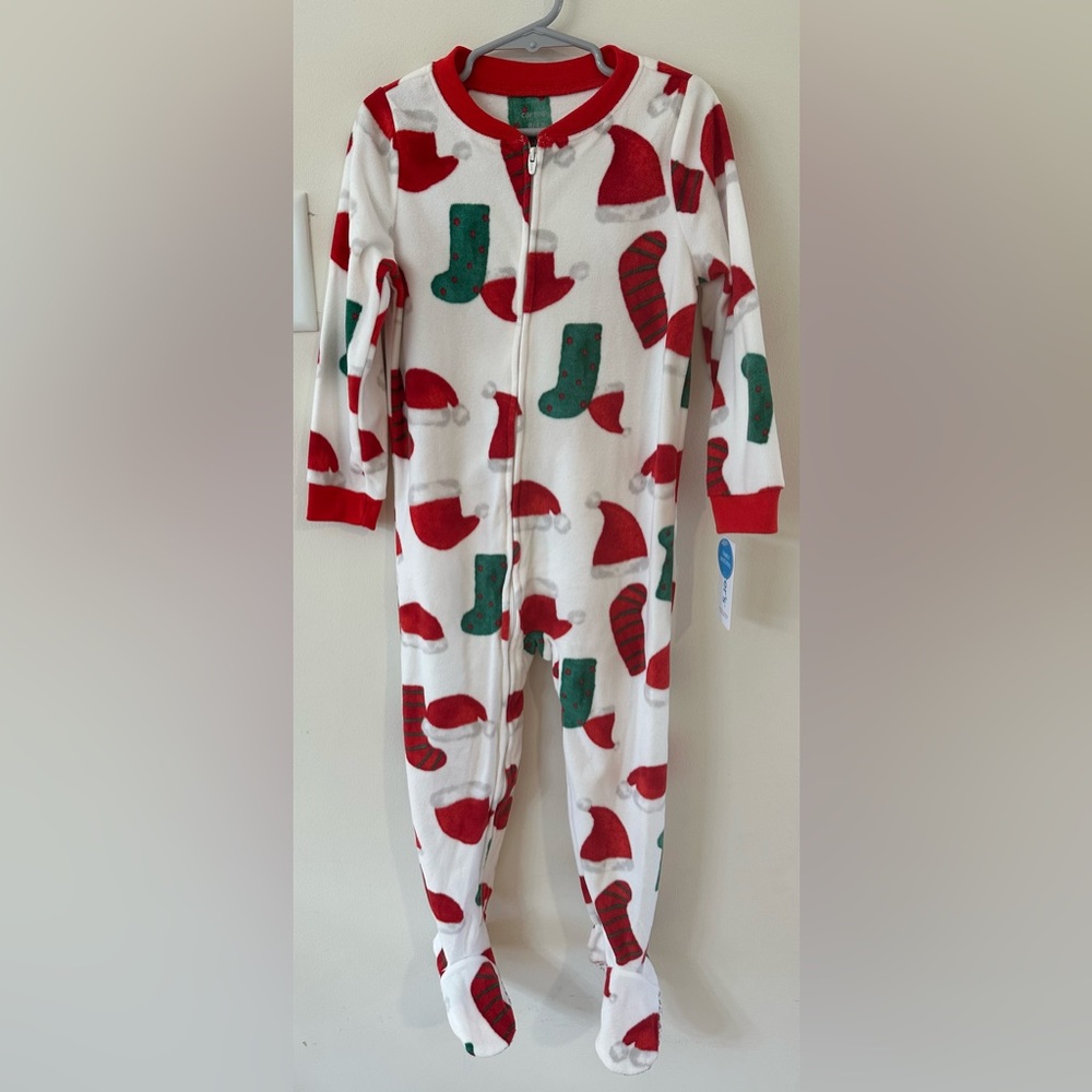 Carters Kids Christmas Onesie Pajamas NWT Size 4